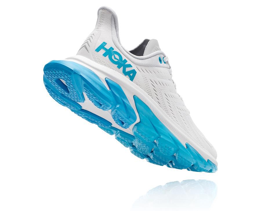 Hoka One One Hardloopschoenen Heren - Clifton Edge - Wit/Blauw - GA6071894